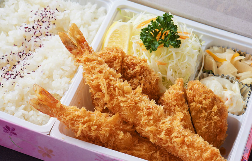 海老ひれかつ弁当